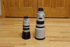 Barrel comparison of EF 300mm f/2.8 v.s EF 100-400mm f/4.5-5.6